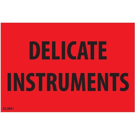 Label, DL3641, DELICATE INSTRUMENTS, 2 X 3